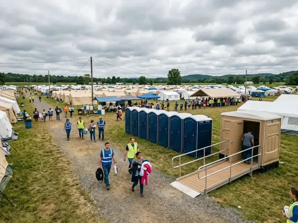 disaster-relief-camp-restrooms-010 — frequently asked questions, Dumpster & Portable Bathrooms Rental in Spring Ridge, MD